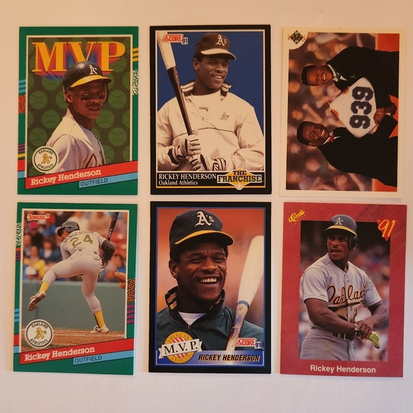 Lot of 45 Rickey Henderson baseball cards - Picture 7 of 10